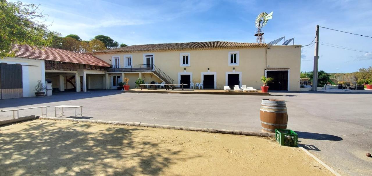 Maison 3 Chambres Avec Piscine Couverte Lespignan Buitenkant foto
